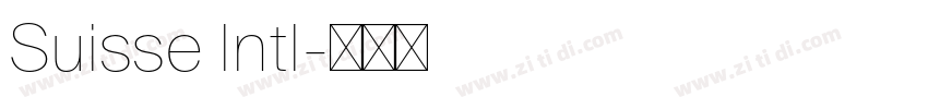 Suisse Intl字体转换